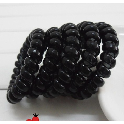[Combo 5]Dây Cột Tóc Dạng LÒ XO Size Lớn 5.5cm Đen P113