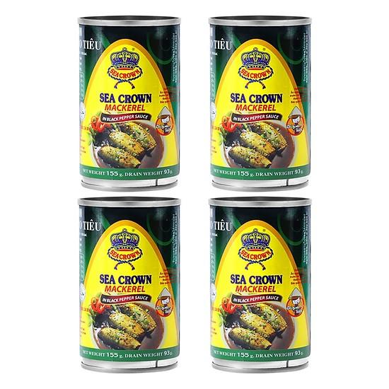 LUÔN CÓ DATE MỚI- COMBO 4 HỘP CÁ NỤC KHO TIÊU SEACROWN
