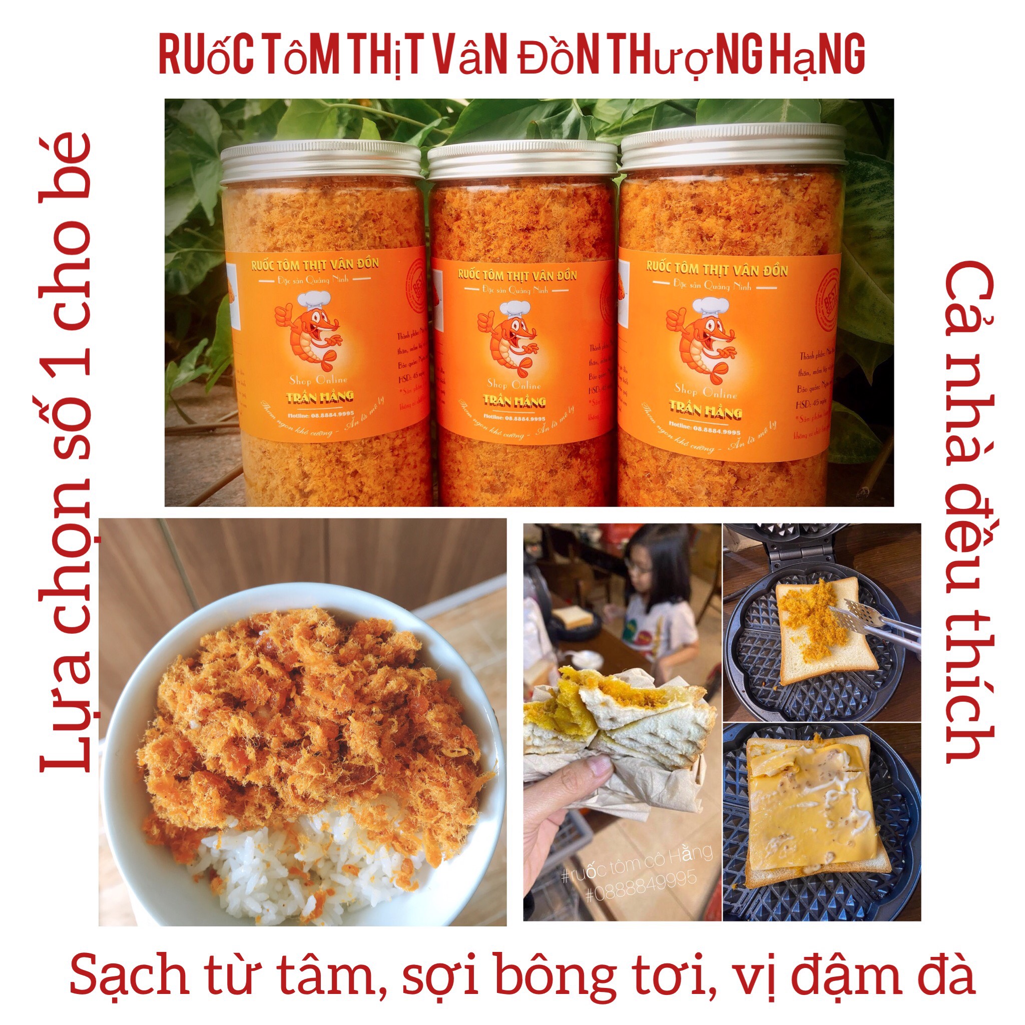100g Ruốc tôm thịt Vân Đồn nguyên chất, chuẩn sạch