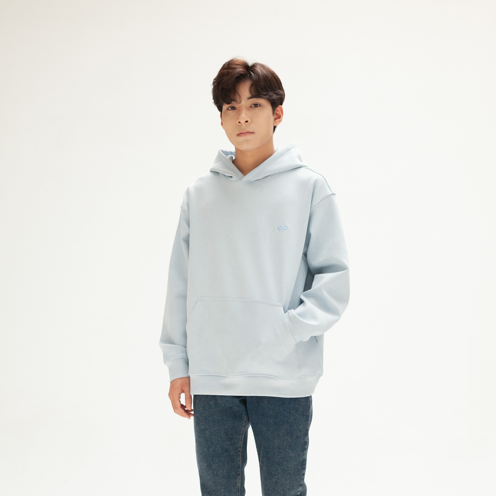 Áo hoodie basic da lộn LOOK SUEDUE HOODIE