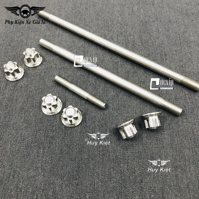 Combo cốt trục bánh xe trước sau kèm tán salaya và cốt phuộc kèm tán salaya cho winner, winner x, sonic ms3397