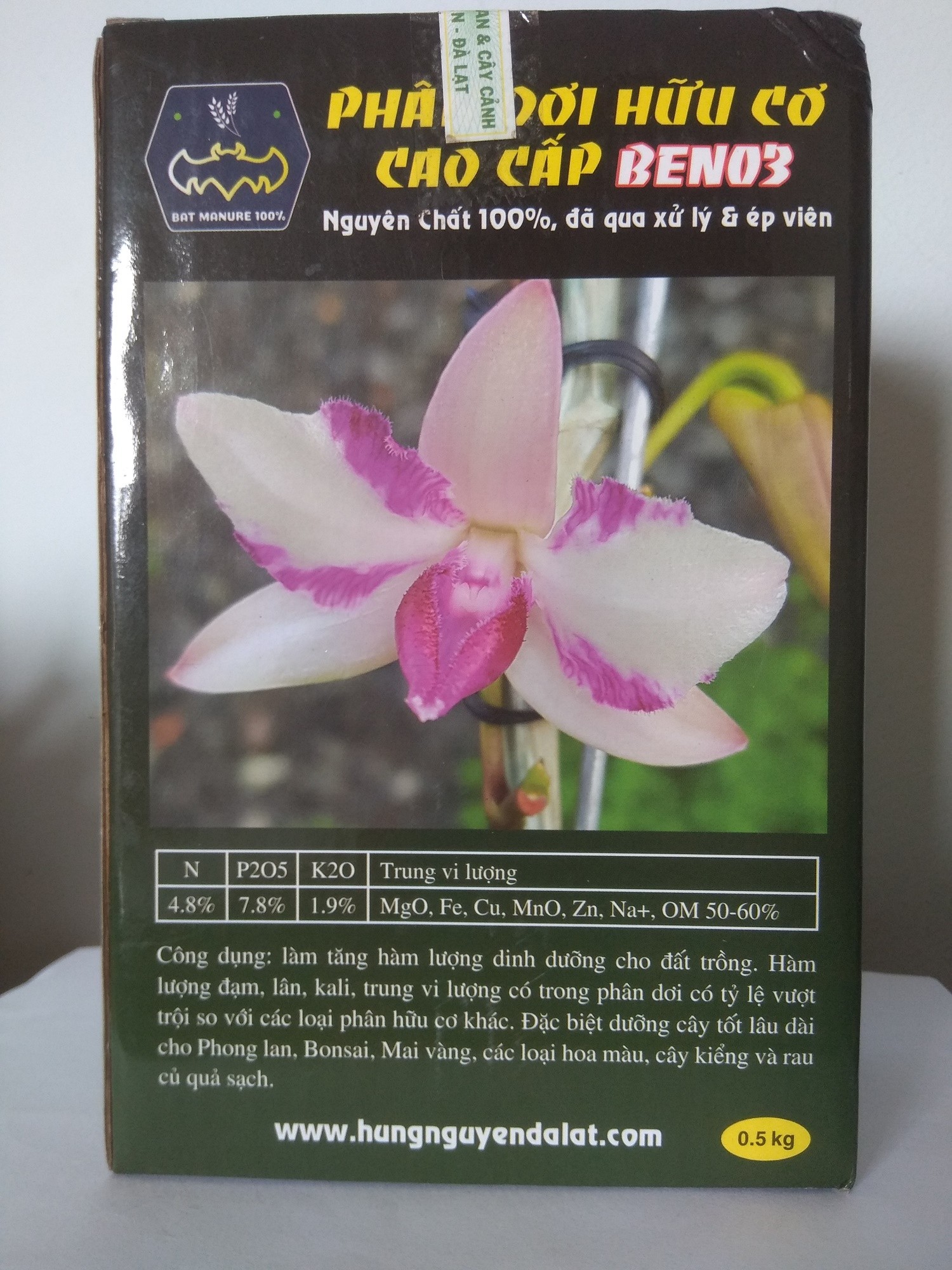 Phân Dơi Hùng Nguyễn Đà Lạt BENO3 0.5KG