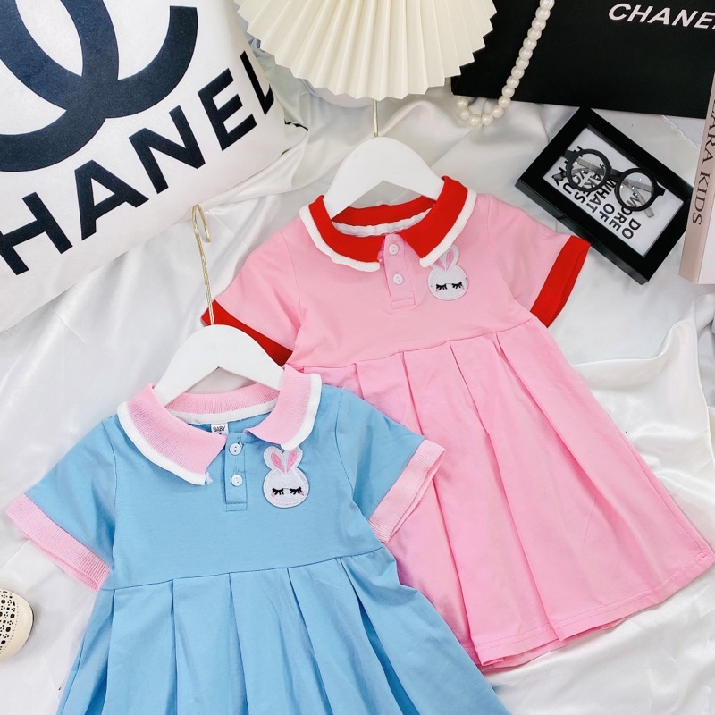VÁY POLO THỎ SIÊU XINH CHO BÉ