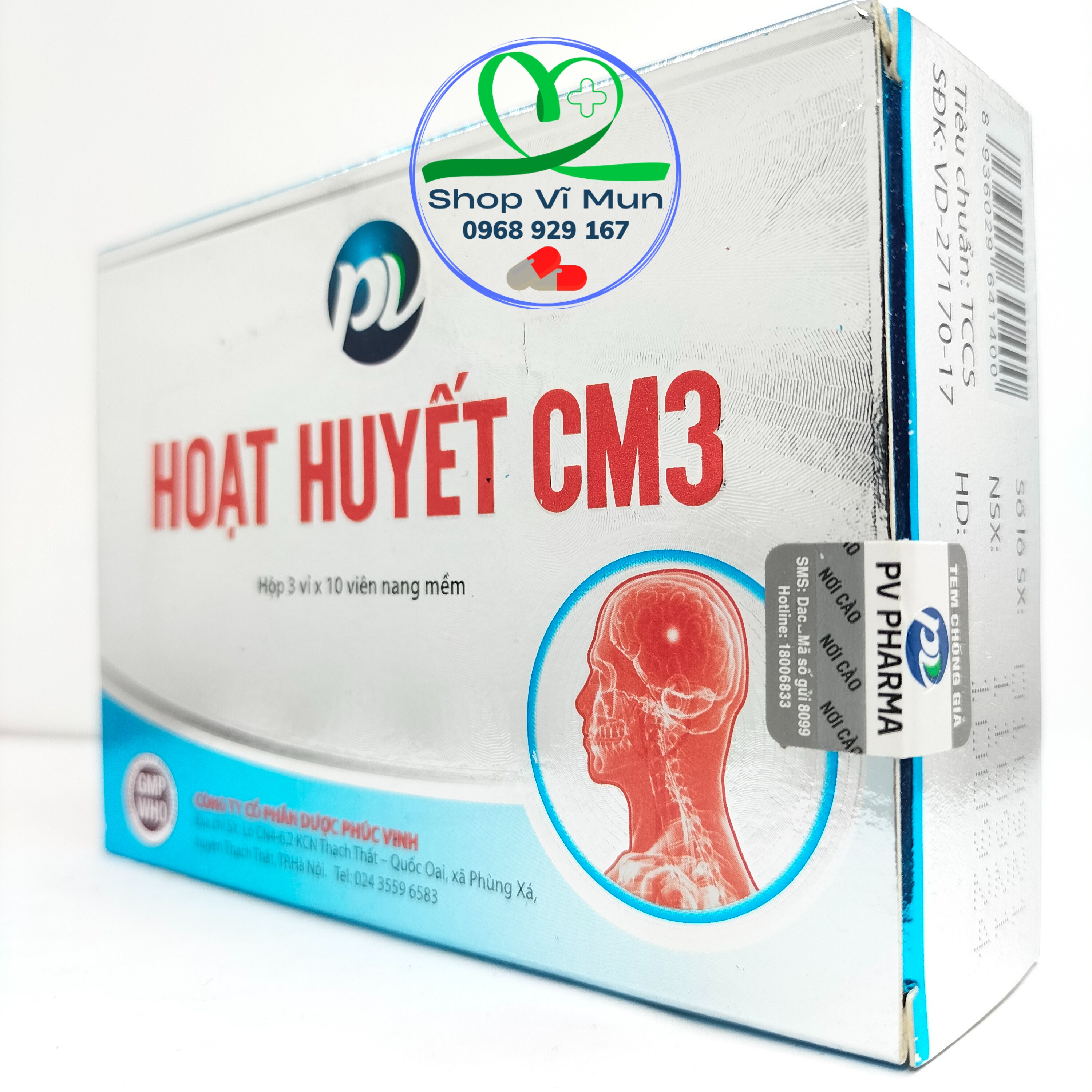 Hoạt huyết cm3 - hộp 30 viên phúc vinh