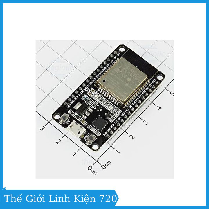 Module ESP32 thu phát Wifi Bluetooth Node MCU LuaNode32 CP2102 tích hợp anten và RF
