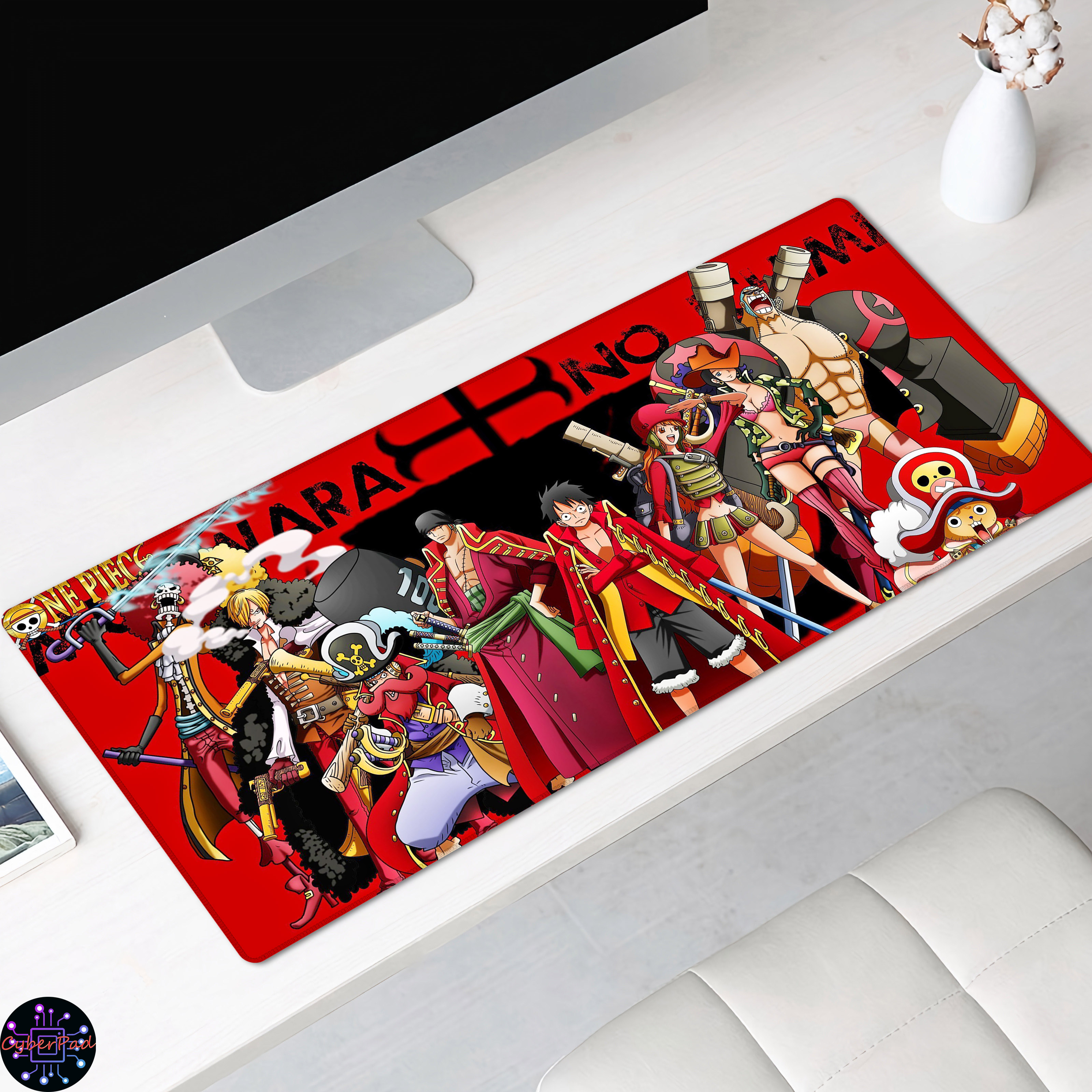 Lót chuột anime one piece , cao su chất lượng tốt , mực in nét, 30x80, 40x90, nhiều mẫu đẹp