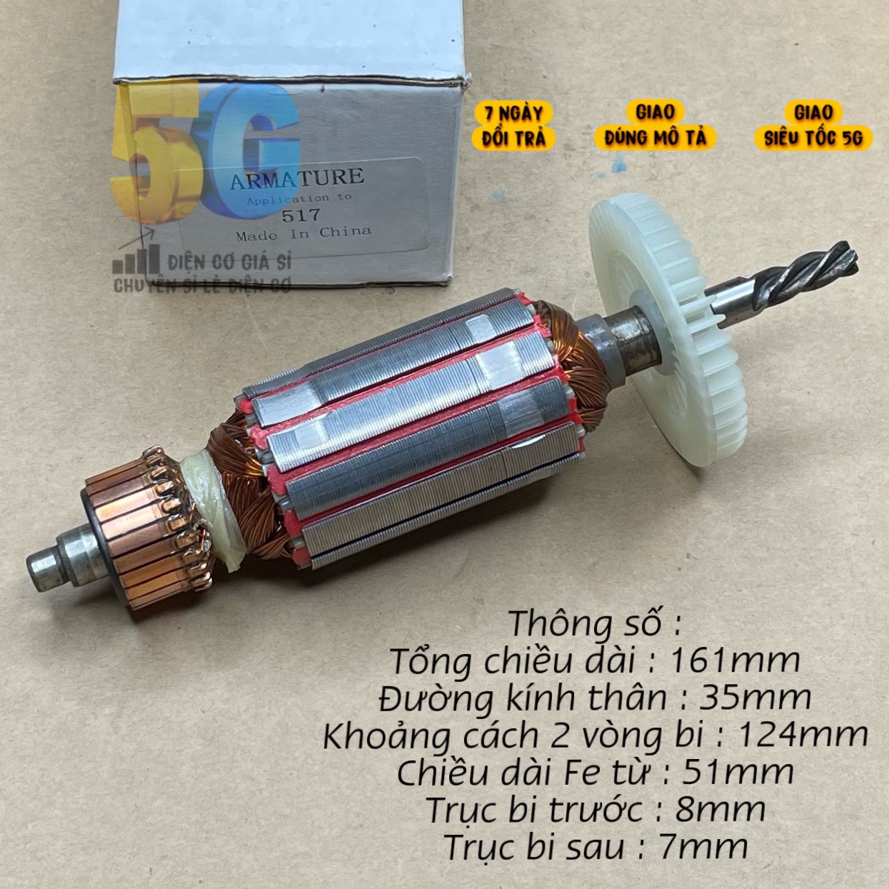 [ ĐÚNG GIÁ ] Rotor Máy Khoan FEG 517 - Hoặc Crown 10066 Xài Chung Cam Kết 100% Dây Đồng