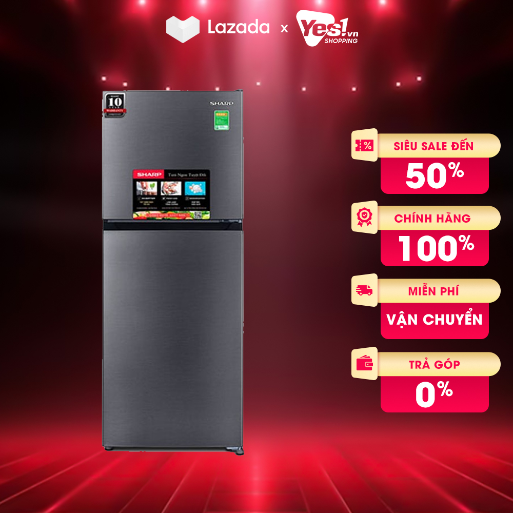 Tủ Lạnh Sharp Inverter 215 Lít SJ-X215V-SL