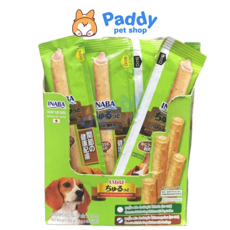 Snack Gà Mềm Chứa Sốt Cho Chó Inaba Churu Bee & Churutto (Que 10g)