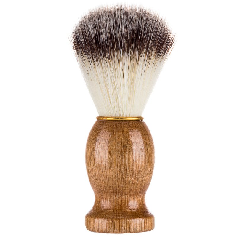 Chổi quét râu, bôi kem cạo râu cao cấp cán gỗ wooden shaving barber brush