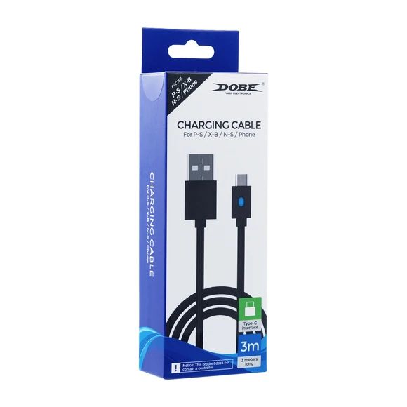 cáp type C dài 3m cho ps5/xbox one x/ nintendo switch