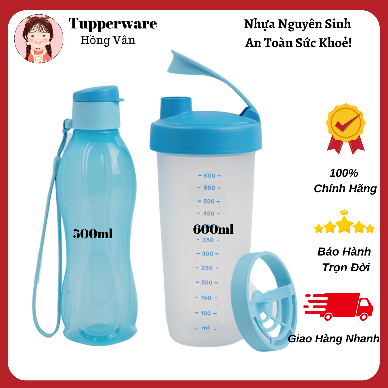 Memberkit Shake N Go Gen II, TUPPERWARE, Thích hợp mang theo trong các hoạt động thường ngày