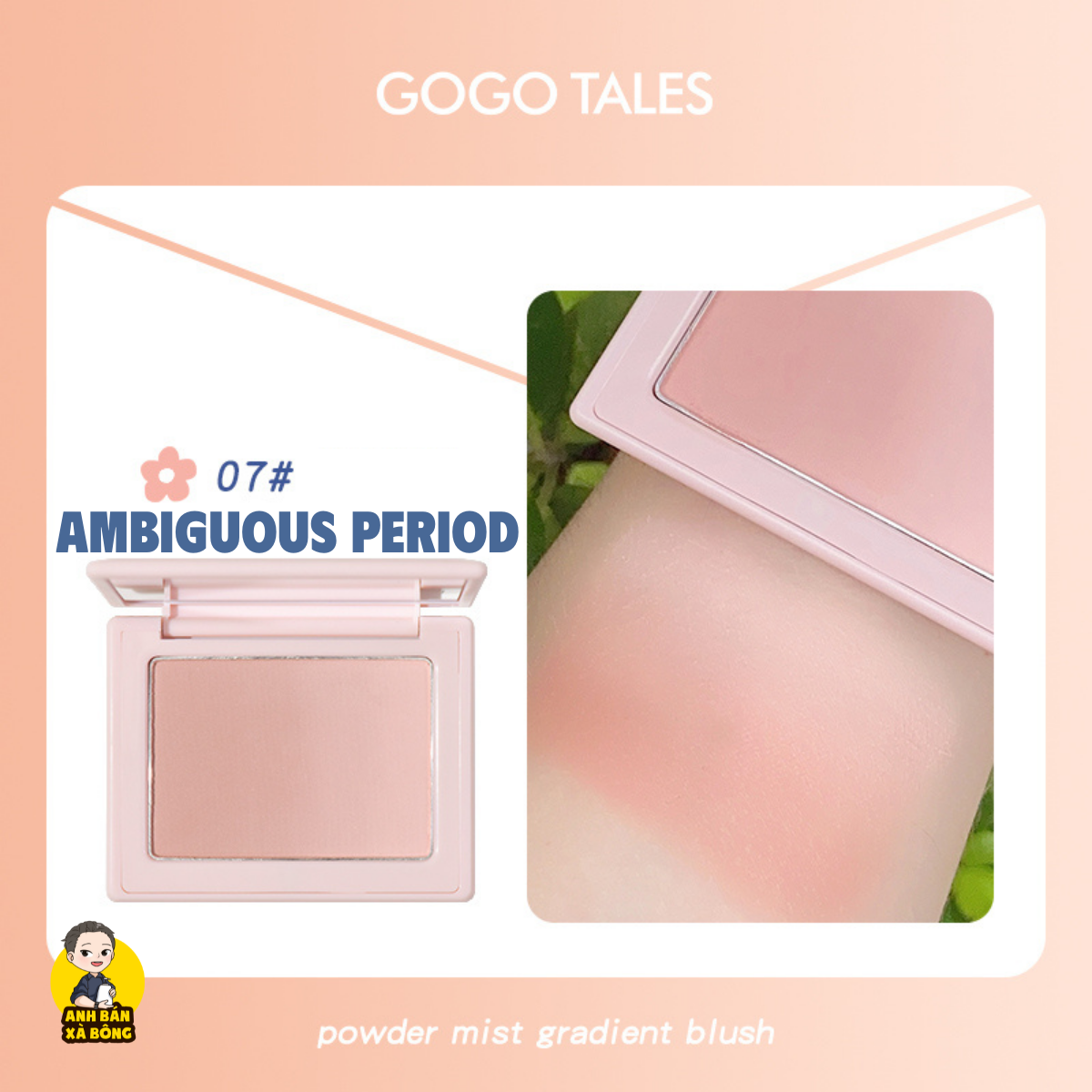 Phấn Má Hồng GOGO TALES Powder Mist Gradient Blush GT425