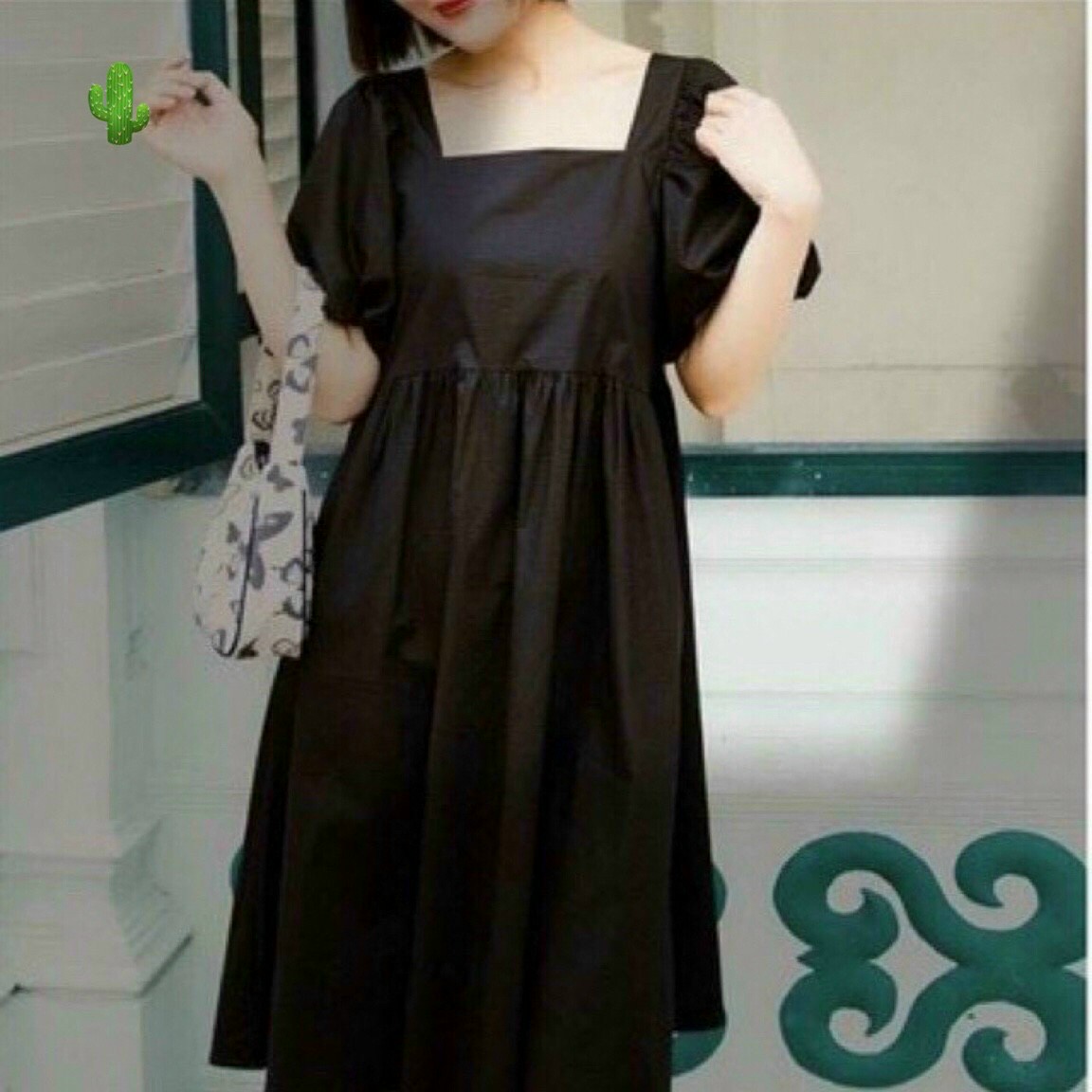 Đầm BabyDoll Cổ Vuông Siêu Cute