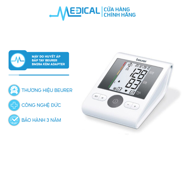 Nơi bán Máy đo huyết áp bắp tay BEURER BM28A có kèm Adapter - MEDICAL