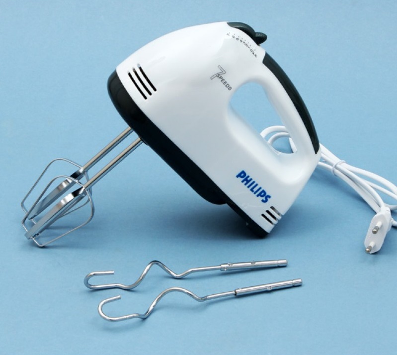 Máy đánh trứng, máy nhồi bột cầm tay 7 tốc độ, 4 que đánh