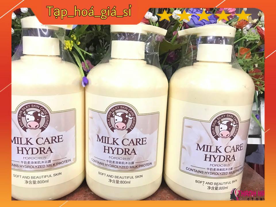 Sữa tắm con bò Milk Care Hydra 800ml