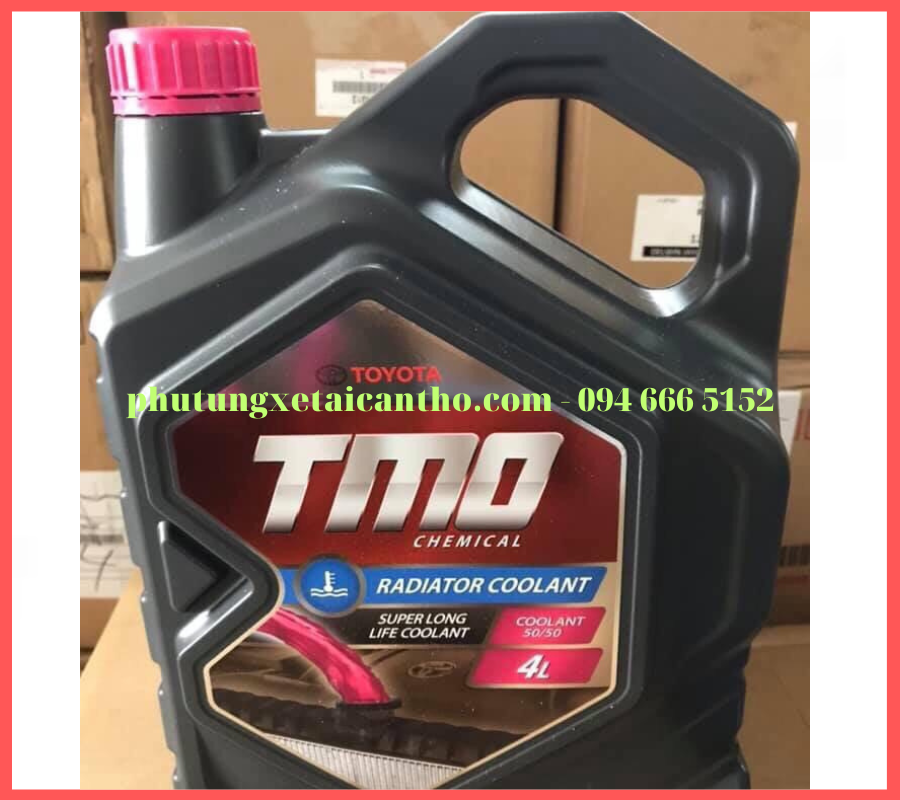 Nước làm mát động cơ Toyota chính hãng- Can 4L nước Màu Hồng