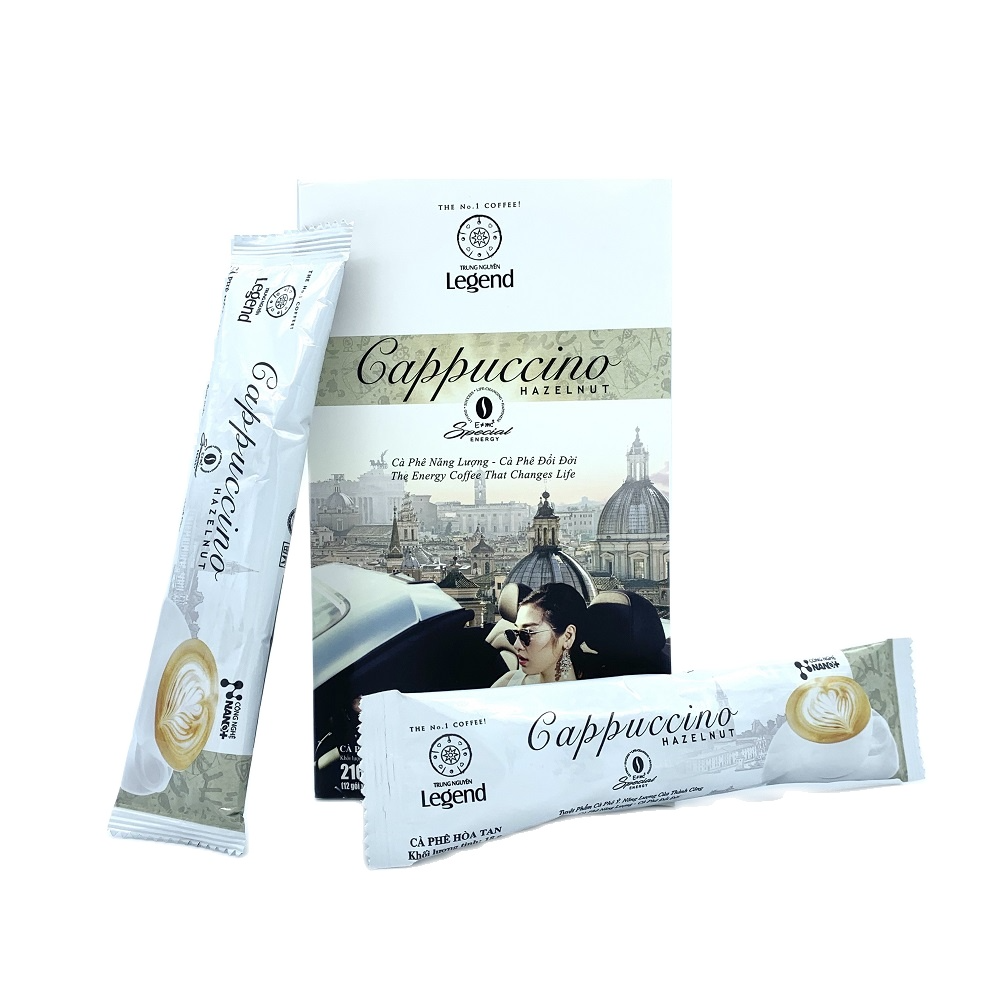 Cà Phê Trung Nguyên Legend G7 Cappuccino Hazelnut Hộp 12 Gói x 18G
