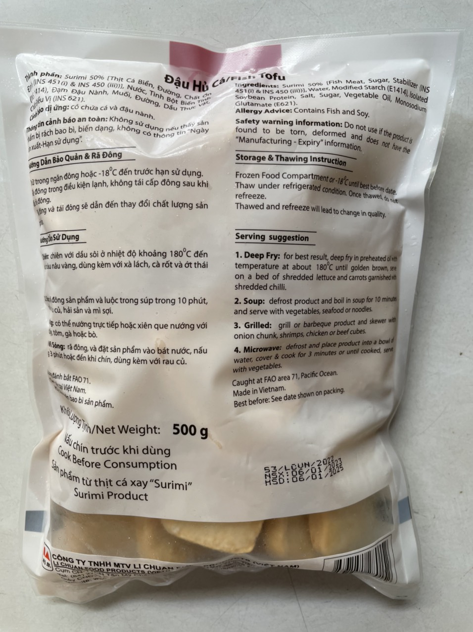 Đậu hủ cá Lichuan 500g