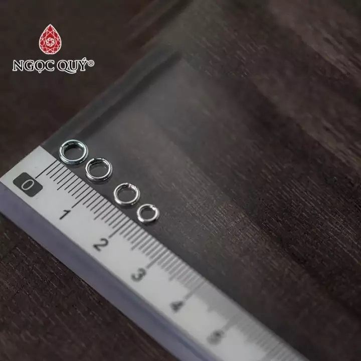 Combo 2 khoen tròn kín bạc - Ngọc Qúy Gemstones