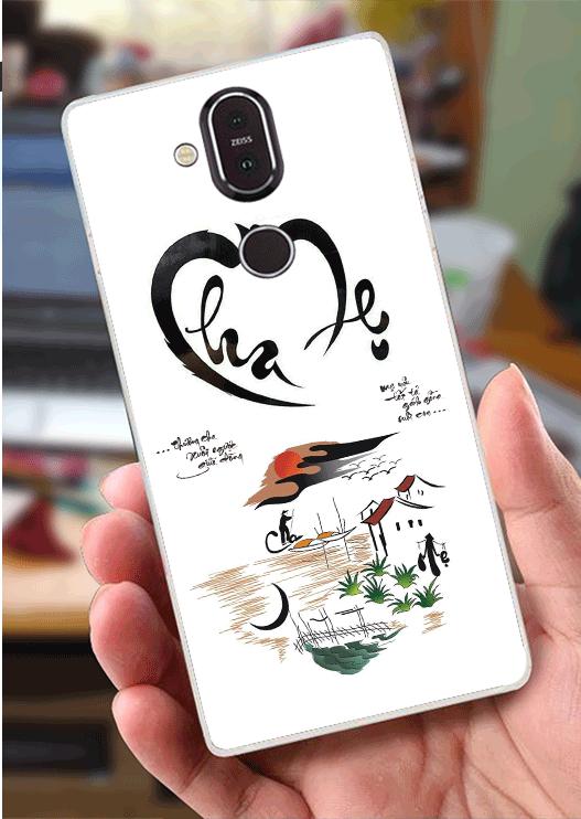 Ốp Lưng Nokia 8.1 (X7) (dẻo viền trắng trong) - Trí