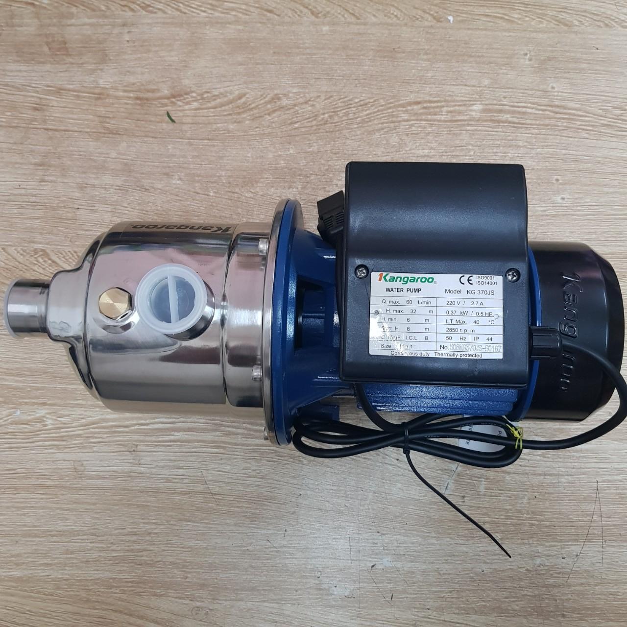 Máy bơm bán chân không inox kangaroo KG 370JS