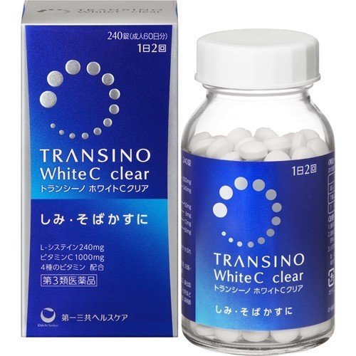 Viên uống transino white c clear hỗ trợ trắng da, cải thiện nám nội địa nhật bản