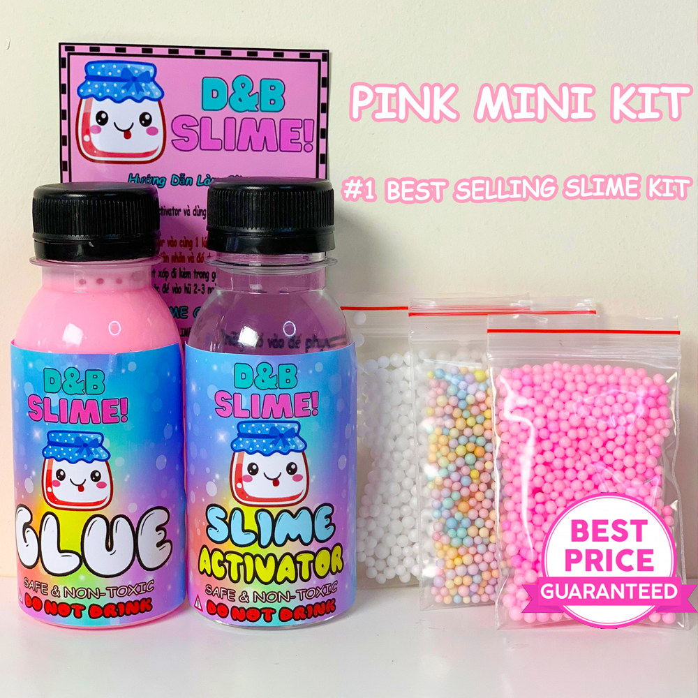 Bộ Kit làm Slime Basic - Kit làm Slime Cơ Bản Đủ Màu Thành Phẩm 120ML (Có hướng dẫn đầy đủ)