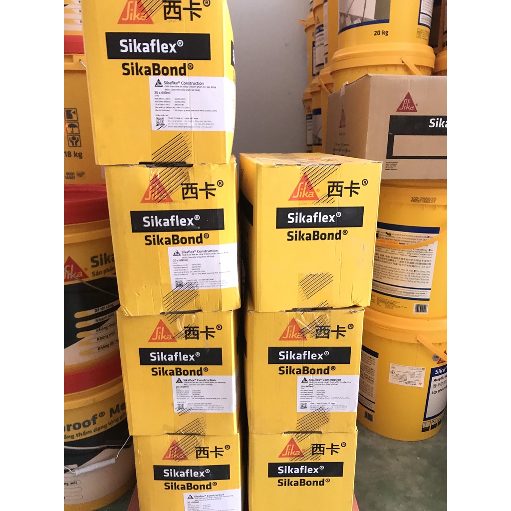 Chất trám khe nứt đa năng 1 thành phần Sikaflex (màu xám) 600ml. gốc polyurethane