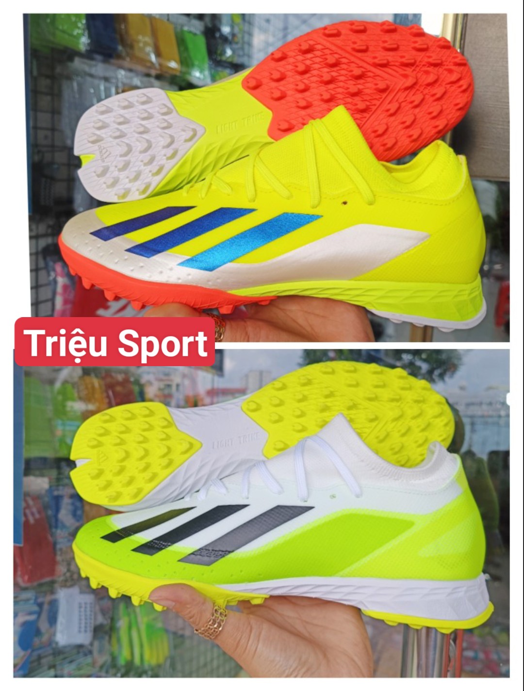 giày đá bóng X Crazyfast.1 TF (Tặng khâu đế+tất+túi rút+hộp)