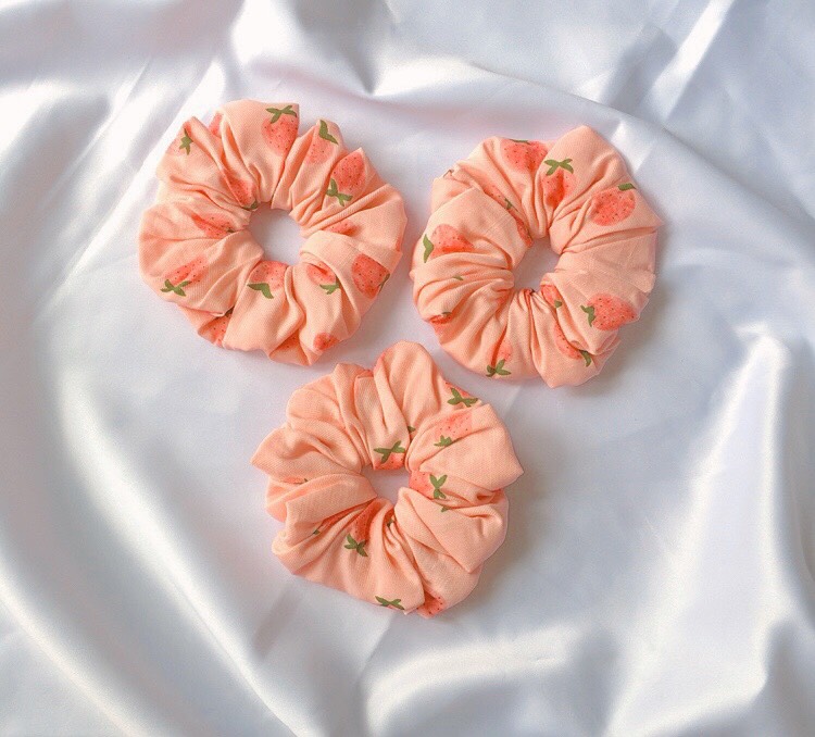 SCRUNCHIES DÂU TO 2 MÀU - CỘT TÓC HOTTREND