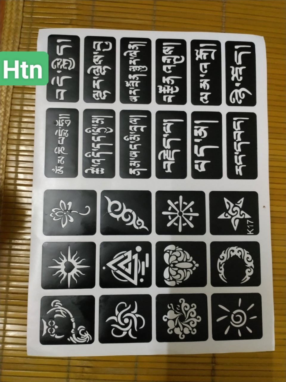 Mould drawing Henna reusable-mould inner tube henna tatoo Mehandi