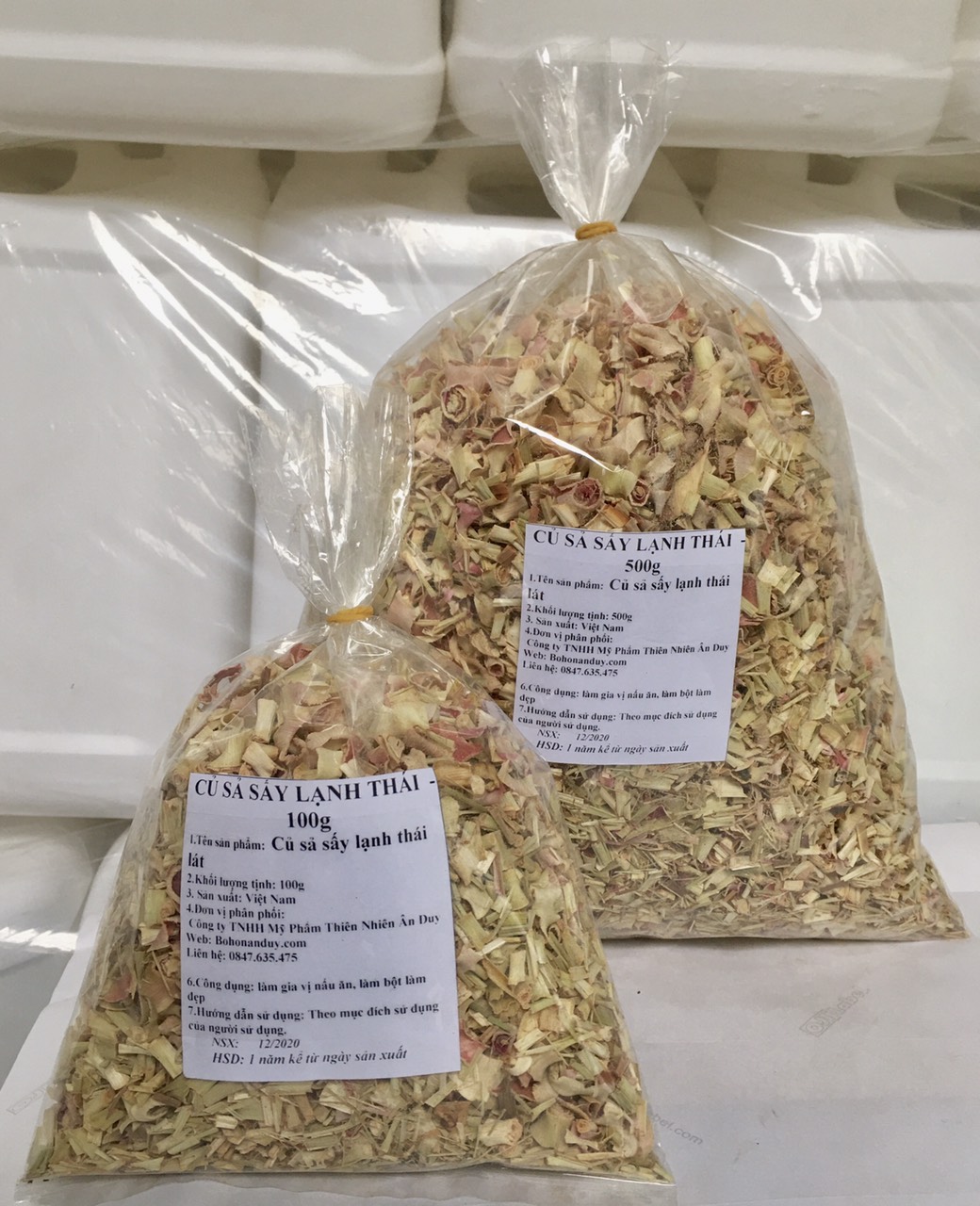 CỦ SẢ THÁI LÁT 100g