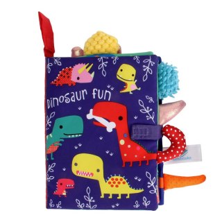 Đồ chơi học tập sớm cho bé 0-36m sách vải đuôi xe cuốn sách bằng vải âm thanh tương tác với cha mẹ và con vật hoạt hình dễ thương 1