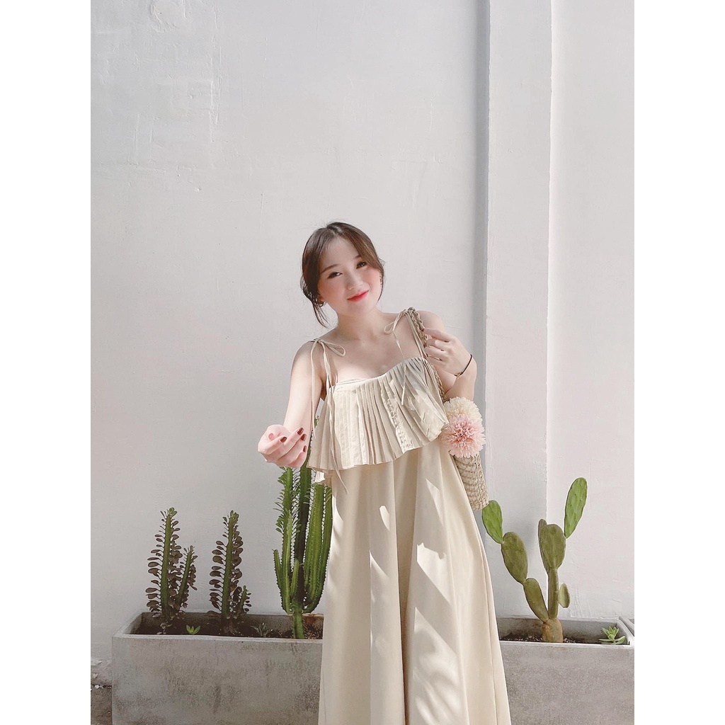 Đầm Maxi 2S Dáng Suông Phối Khóa Kéo