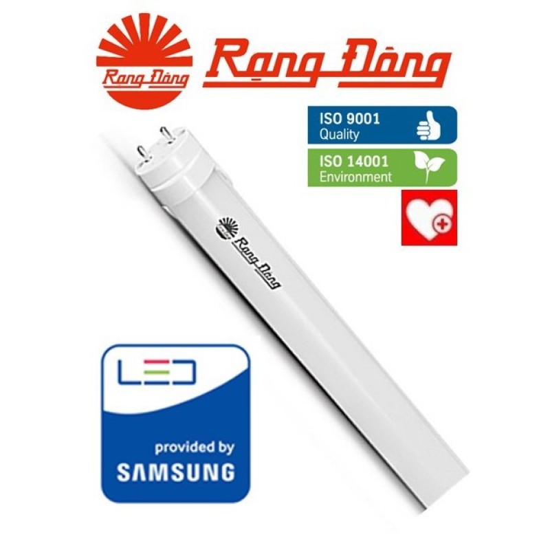 Bóng Đèn Led Tube Rạng Đông 18W, Vỏ Nhôm&Nhựa, Chipled Samsung, 120Cm