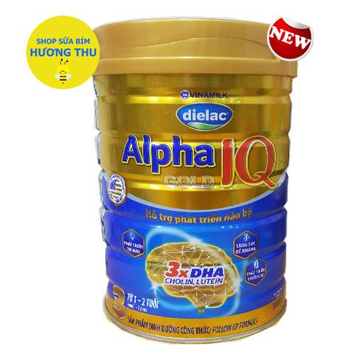 Sữa Bột Vinamilk Dielac Alpha Gold IQ Số 3 lon 900g (dành cho bé từ 1 - 2 tuổi)