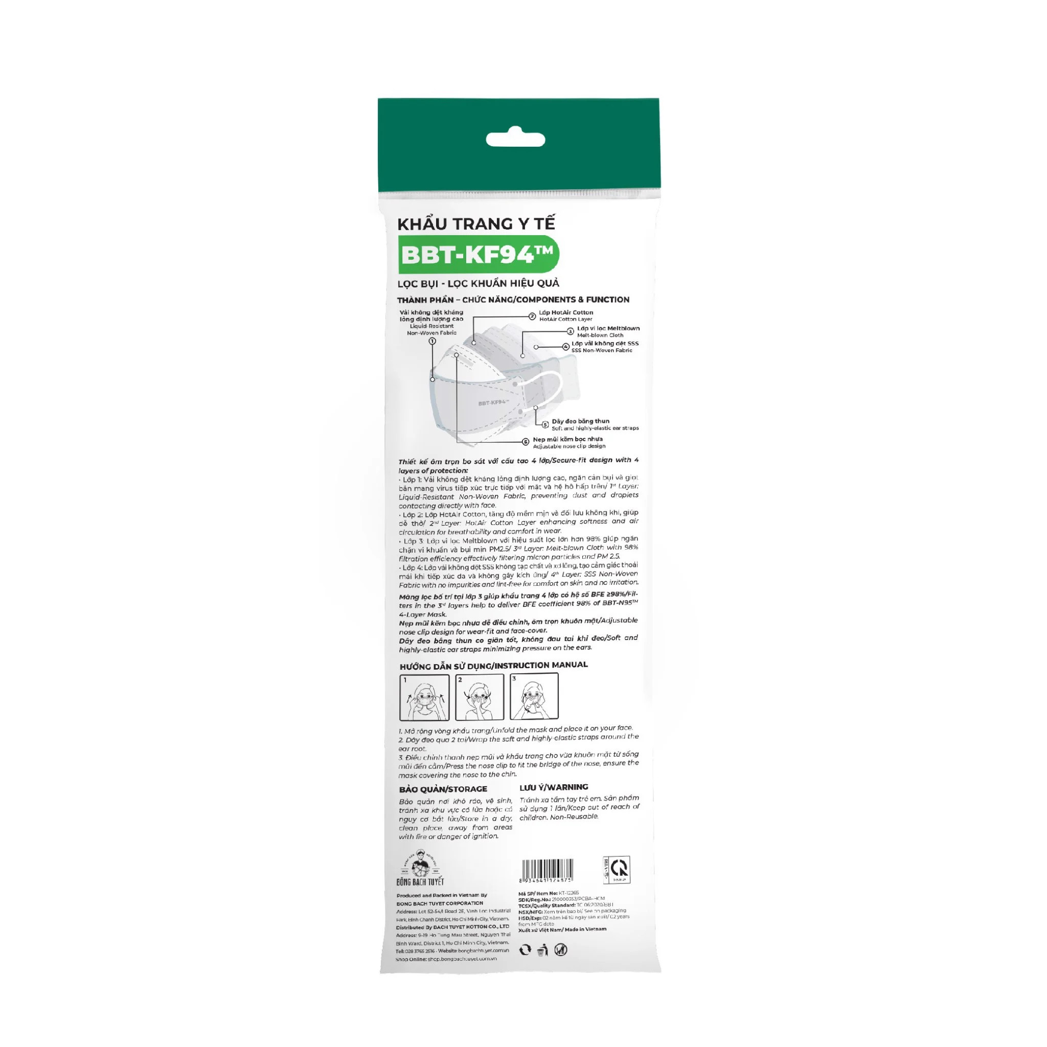 KHẨU TRANG KF94 GÓI 5 CÁI