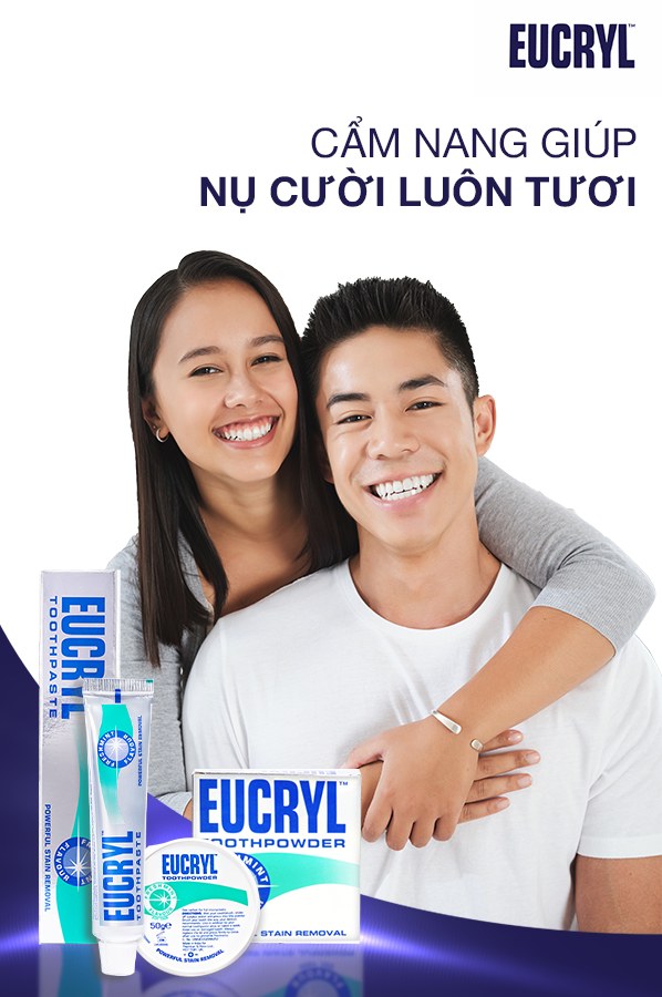 [QUÀ TẶNG KHÔNG BÁN]  Kem Đánh Răng Bạc Hà Trắng Răng Eucryl Toothpaste 62g Date Tháng 1/2026