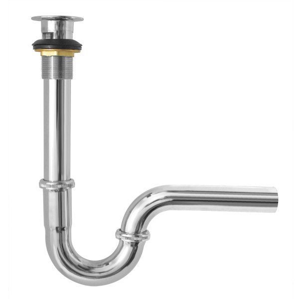 Xi phông chậu rửa mặt inox, xi phông chậu lavabo có lỗ thoát tràn.