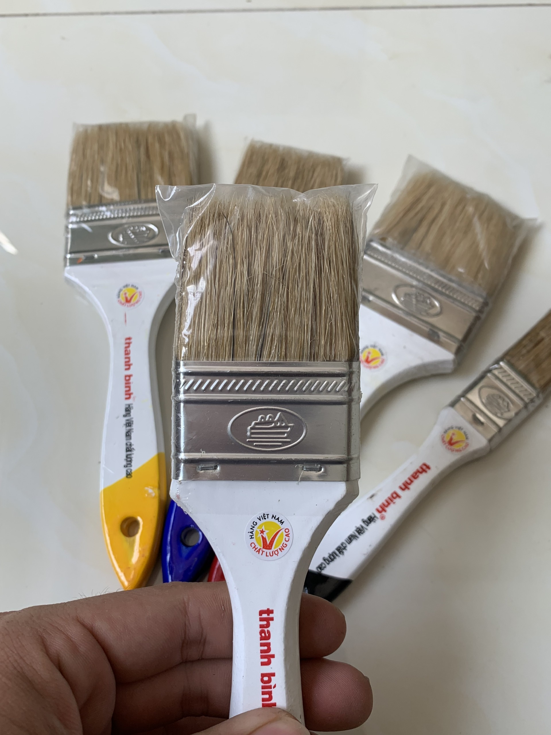 Cọ sơn thanh bình cán cây