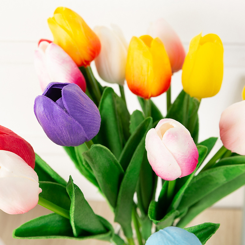 Hoa Tulip  VI019 ( cao 33 cm, hoa dài 5-6cm), hoa giả trang trí