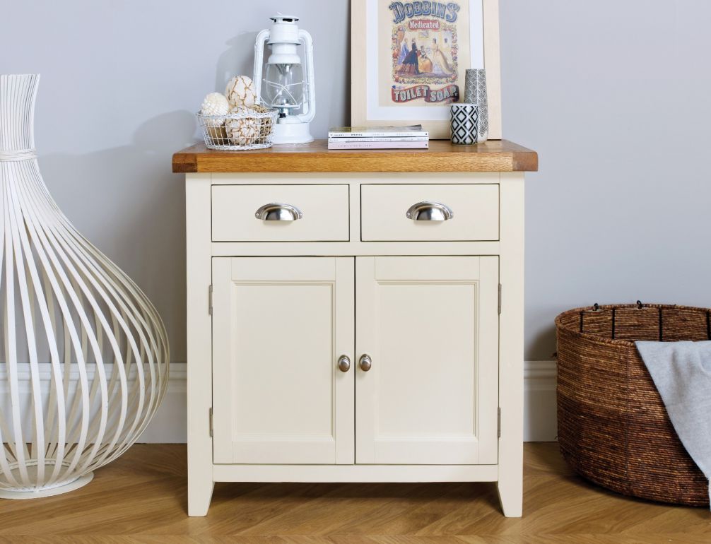 Tủ Sideboard 2 Hộc 2 Cánh / Oak & Pine 2 Door Sideboard Cupboard Cabinet