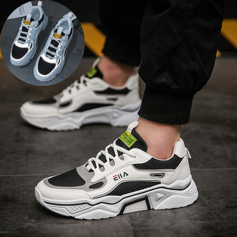 Giày thể thao nam sneaker tăng 5cm chiều cao Phản Quang Cực Kì Ngầu LEMA Store - GN89 giá rẻ