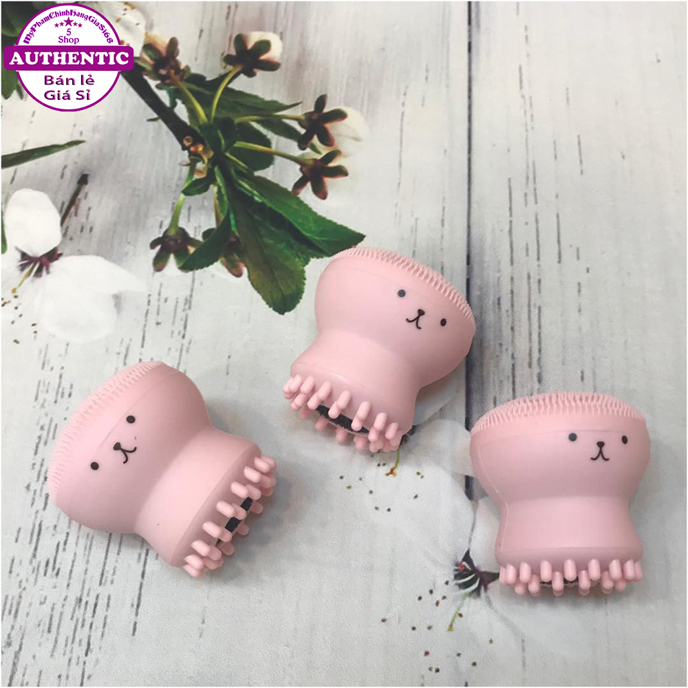 Cọ Rửa Mặt Và Mát Xa BẠCH TUỘC JellyFish Silicon