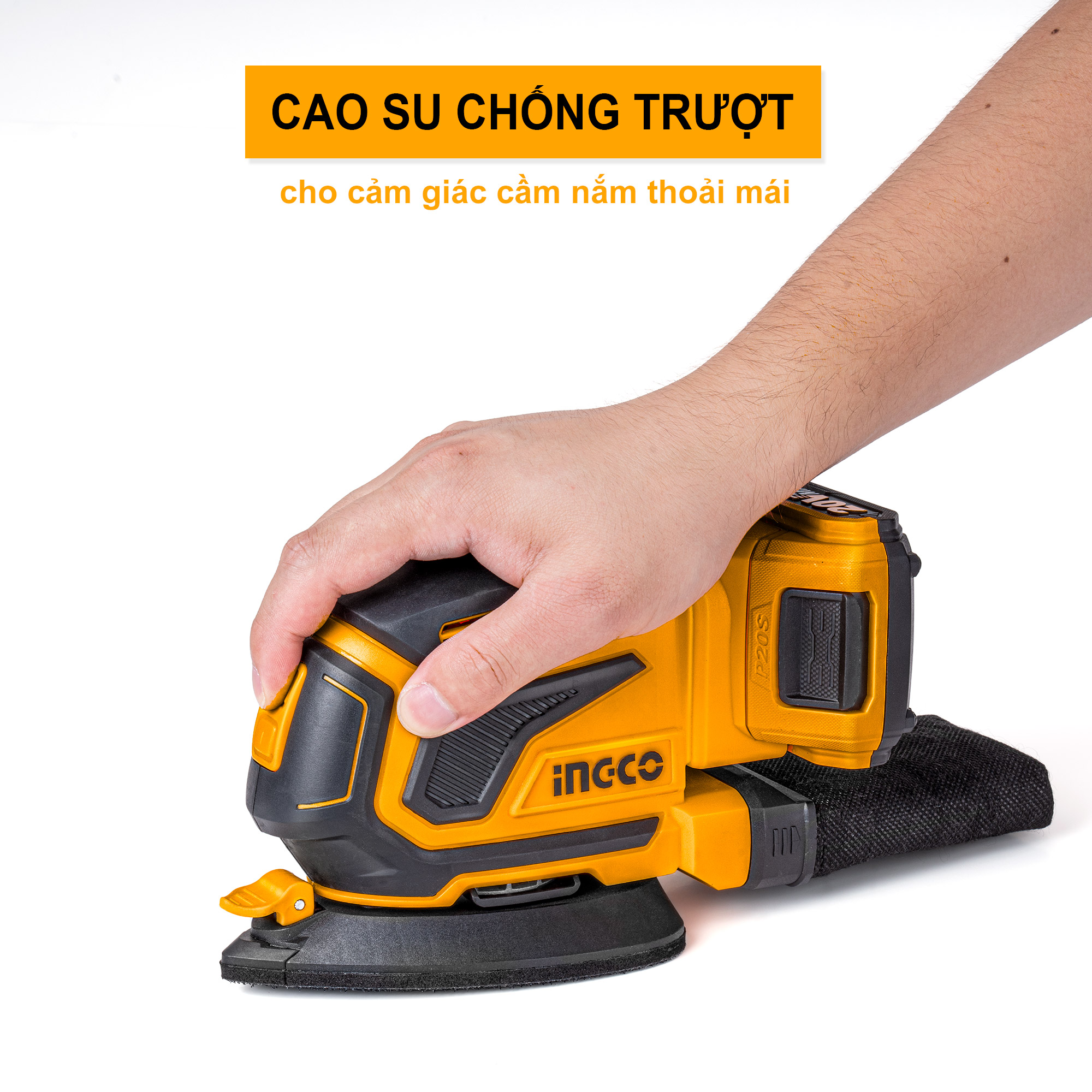 Máy chà nhám góc dùng pin Lithium 20V INGCO CDSLI2051 (không kèm pin và sạc)