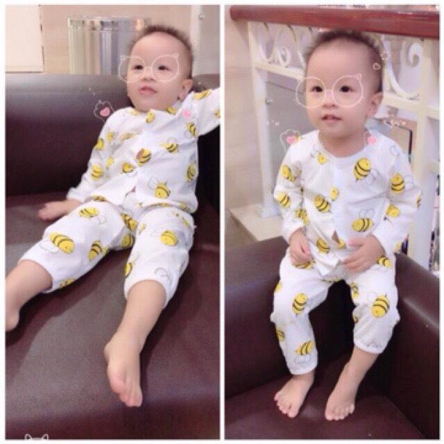 set 5 bộ dài tay cài cúc giữa  (KÈM QUÀ TẶNG)