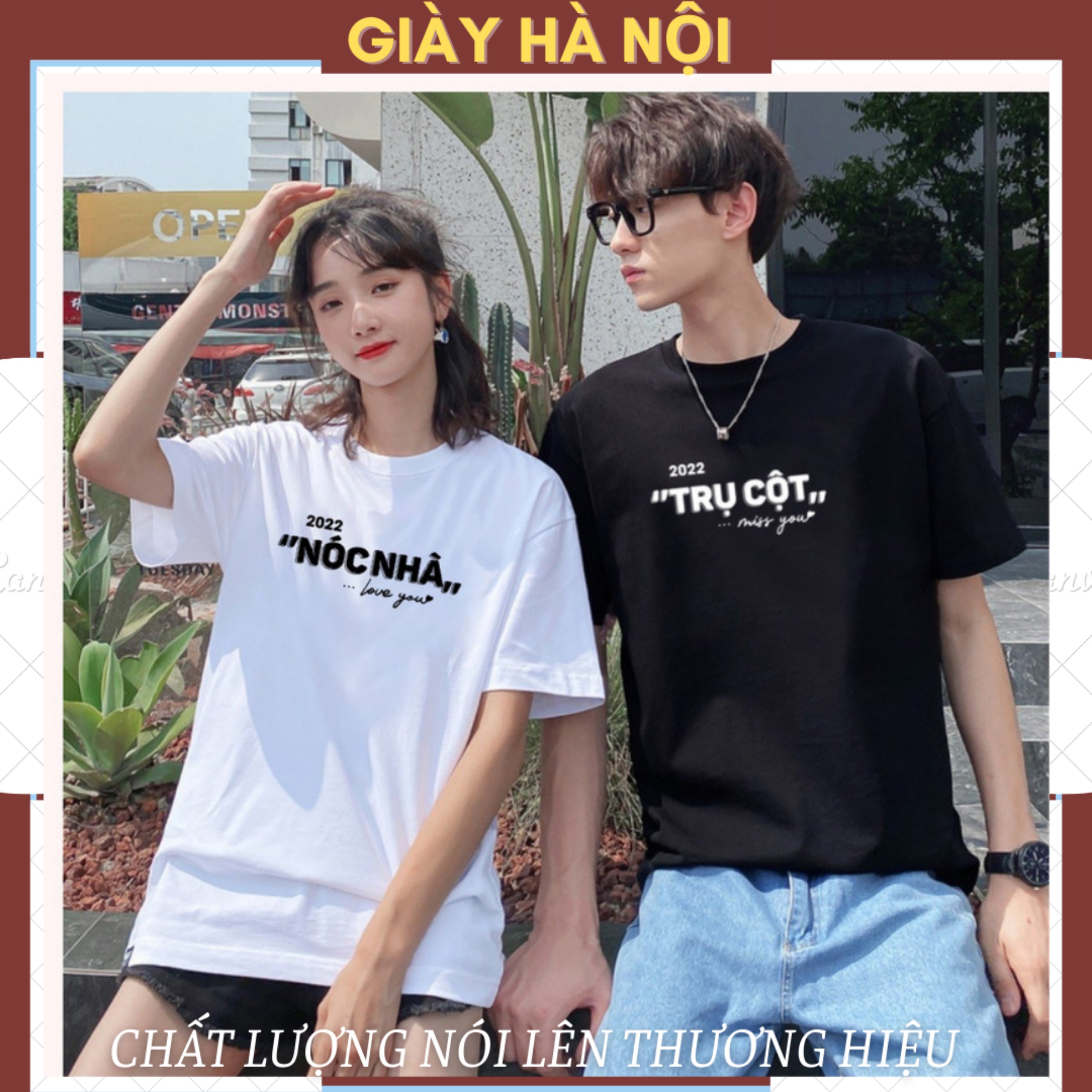 Áo thun phông đôi TRỤ CỘT NÓC NHÀ, BỘ ĐỒ ĐÔI....