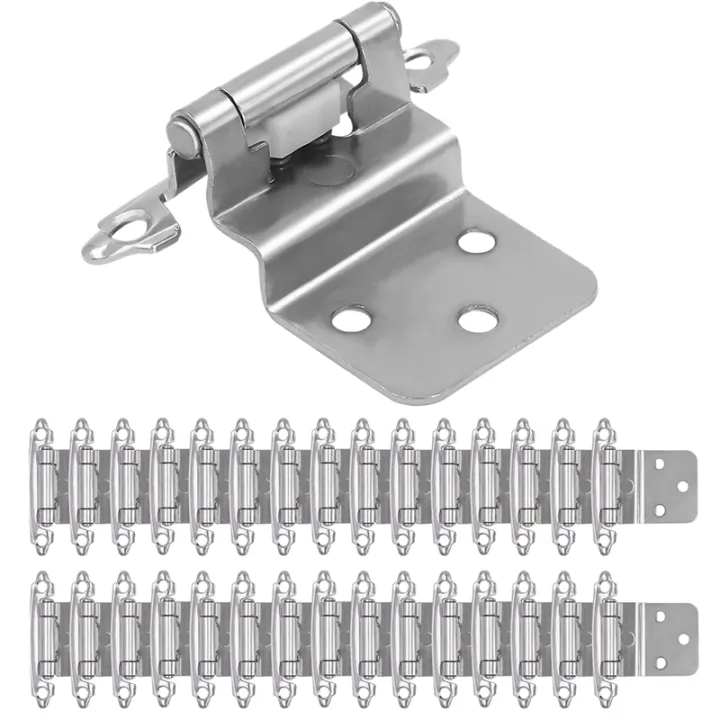 30 Pcs Embedded Hinges Suitable For Face Frame Kitchen Cabinet Doors Satin Nickel Self Closing Lazada Singapore 30 Pcs Embedded Hinges Suitable For, Satin Nickel Cabinet Hinges